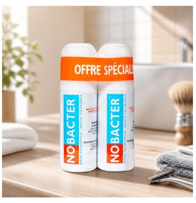 Mousse à raser Vichy Homme SensiBaume Lot de 2 x 200 ml
