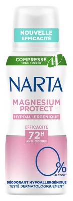 Narta Magnésium Protect Déodorant 72H Spray Compressé 100 ml