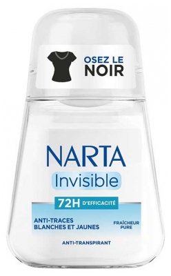 Narta Anti-Transpirant Invisible Anti-Traces Blanches et Jaunes 72H 50 ml