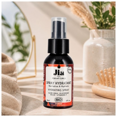 Jia Paris For My Curls Spray Hydratant Cheveux Ondulés Bouclés Frisés et Crépus 60 ml