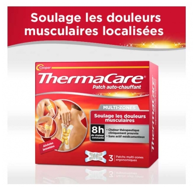 ThermaCare Patch Auto-Chauffant Multi-Zones 8H 3 Unités