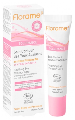 Florame Tolérance Soin Contour des Yeux Apaisant Peaux Sensibles à Tendance Atopique Bio 15 ml
