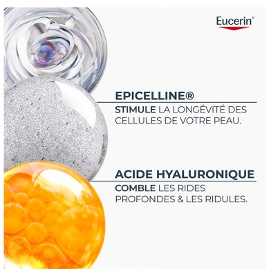 Eucerin Hyaluron-Filler + Longevity Soin de Jour Epigénétique Anti-Âge SPF30 50 ml