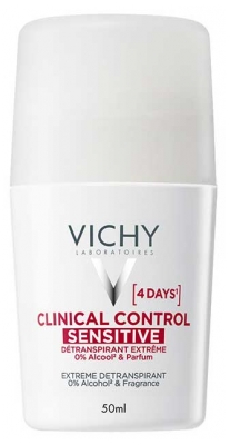 Vichy Clinical Control Sensitive Détranspirant Déodorant Extrême 4 Jours Roll-On 50 ml