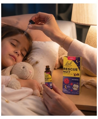 Rescue Nuit Bach Kids Compte-Gouttes à la Framboise 10 ML