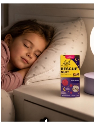 Rescue Nuit Bach Kids Compte-Gouttes à la Framboise 10 ML