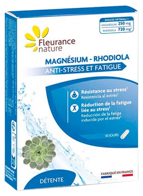 Fleurance Nature Magnésium-Rhodiola 1 Mois 30 Gélules