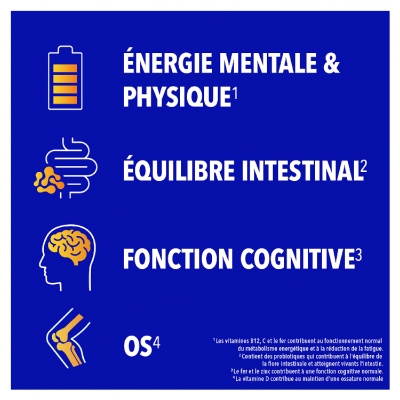 Bion 3 Énergie 50+ et Équilibre Intestinal 2 Mois 60 Comprimés