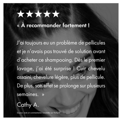 Vichy Dercos Shampoing Antipelliculaire Cheveux Normaux à Gras 390 ml