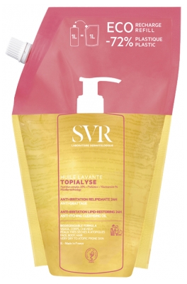 SVR Topialyse : Peaux atopiques Huile Lavante Éco-Recharge 1 L