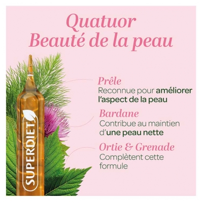 Superdiet Quatuor Beauté de la Peau Bio 20 Ampoules