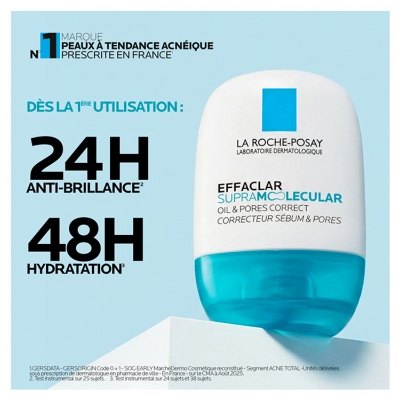 La Roche-Posay Effaclar Supramolecular Correcteur Pores & Sebum Gel Frais Hydratant Matifiant 40 ml