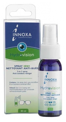 Laboratoire Innoxa Hydravision Spray Anti-Buée Nettoyant 2en1 30 ml