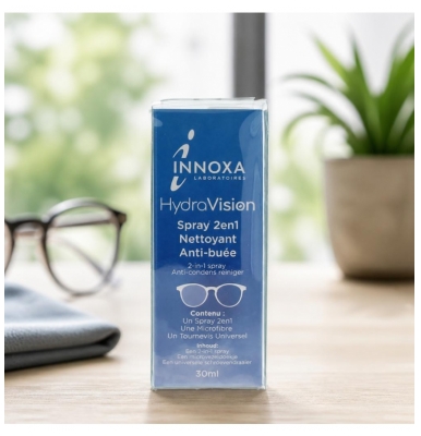 Laboratoire Innoxa Hydravision Spray Anti-Buée Nettoyant 2en1 30 ml