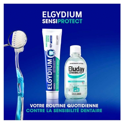Elgydium Sensiprotect Dentifrice Quotidien Dents Sensibles 75 ml