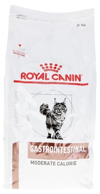 Gastrointestinal Moderate Calorie Chat 2 kg - Royal Canin (à consommer de préférence avant le 21/12/2026)