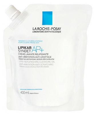 La Roche-Posay Lipikar Syndet Ap+ Crème Lavante Relipidante Éco-Recharge 400 ml
