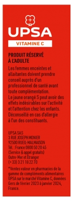 UPSA Vitalité Vitamine C 1000 mg Comprimés Effervescents Goût Orange