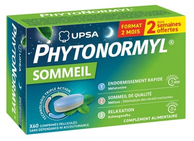 UPSA Phytonormyl Sommeil 2 Mois 60 Comprimés