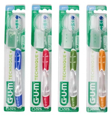 GUM Brosse à Dents Technique+ Souple 490