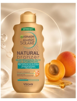 Garnier Ambre Solaire Natural Bronzer Lait Autobronzant Corps et Visage 175 ML