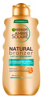 Garnier Ambre Solaire Natural Bronzer Lait Autobronzant Corps et Visage 175 ML