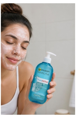 Garnier SkinActive Gel Nettoyant Purifiant Anti-Imperfection 200 ML