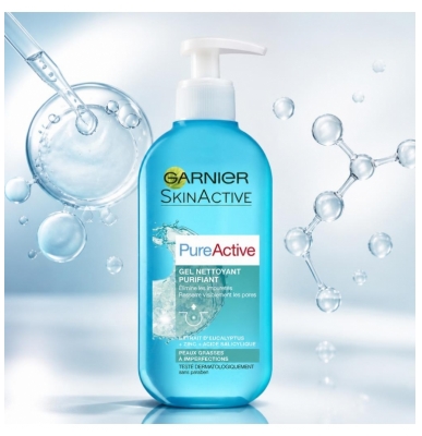 Garnier SkinActive Gel Nettoyant Purifiant Anti-Imperfection 200 ML