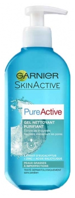 Garnier SkinActive Gel Nettoyant Purifiant Anti-Imperfection 200 ML