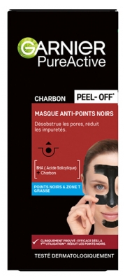 Garnier PureActive Skinactive Charbon Masque Peel-Off Anti-Points Noirs 50 ml