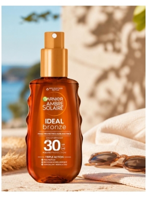 Garnier Ambre Solaire Ideal Bronze Huile Protectrice Visage & Corps SPF30 150 ml