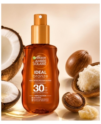 Garnier Ambre Solaire Ideal Bronze Huile Protectrice Visage & Corps SPF30 150 ml