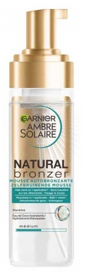 Garnier Ambre Solaire Natural Bronzer Mousse Autobronzante Visage et Corps 200 ml