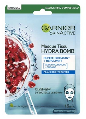 Garnier SkinActive Hydra Bomb Masque en Tissu Super Hydratant et Repulpant 28 ML