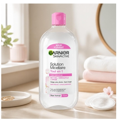 Garnier SkinActive Solution Micellaire Tout en 1 Peaux Sensibles Sans Parfum 700 ml