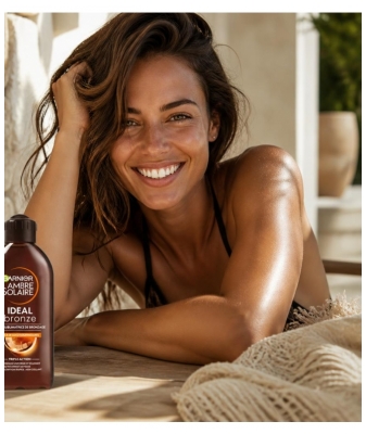 Garnier Ambre Solaire Ideal Bronze Huile Sublimatrice de Bronzage à la Coco 200 ml