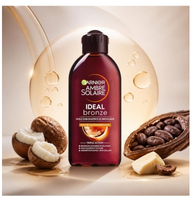 Garnier Ambre Solaire Ideal Bronze Huile Sublimatrice de Bronzage à la Coco 200 ml