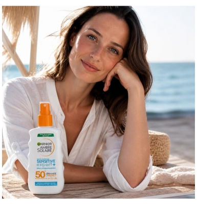Garnier Ambre Solaire Sensitive Expert+ Spray Solaire Hypoallergénique SPF50+ 150 ml