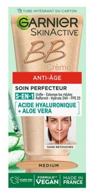 Garnier SkinActive BB Crème Anti-Âge Acide Hyaluronique + Aloe Vera 5en1 SPF25 50 ml