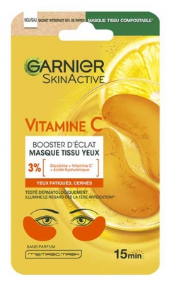 Garnier SkinActive Vitamine C Booster d'Éclat Masque Tissu Yeux 5 g