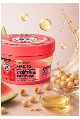 Garnier Fructis Hair Food Pastèque Masque Volume Cheveux Fins 320 ml