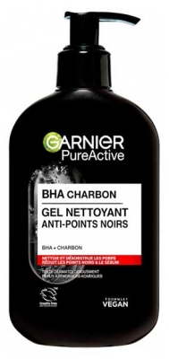 Garnier PureActive Gel Nettoyant Charbon Anti-Points-Noirs 250 ML