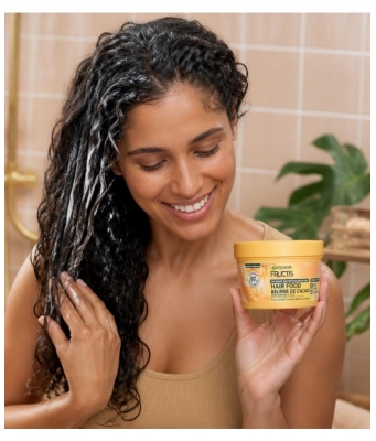 Garnier Fructis Hair Food Beurre de Cacao Masque Nutrition Boucles Cheveux Bouclés à Frisés 320 ml