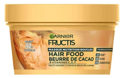 Garnier Fructis Hair Food Beurre de Cacao Masque Nutrition Boucles Cheveux Bouclés à Frisés 320 ml