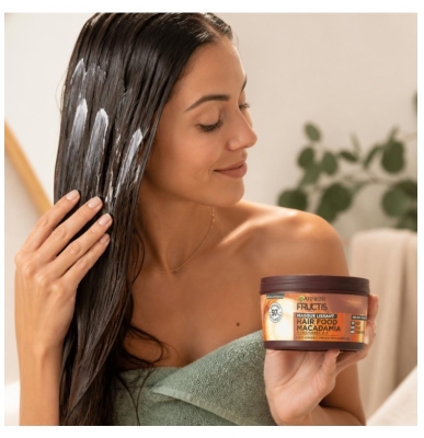 Garnier Fructis Hair Food Macadamia Masque Lissant Cheveux Secs et Rebelles 320 ml