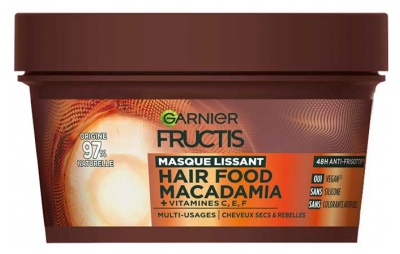 Garnier Fructis Hair Food Macadamia Masque Lissant Cheveux Secs et Rebelles 320 ml