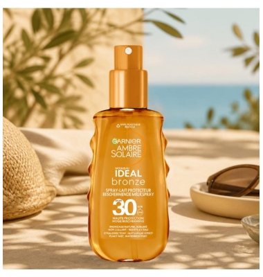Garnier Ambre Solaire Ideal Bronze Protecteur Spray-Lait SPF30 150 ml
