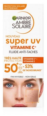 Garnier Ambre Solaire Super UV Vitamine C Fluide Anti Taches SPF 50 + 40 ML