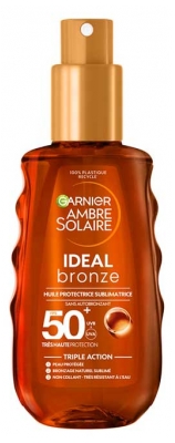 Garnier Ambre Solaire Ideal Bronze Huile Sublimatrice Protectrice SPF50+ 150 ml
