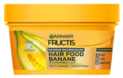 Garnier Fructis Hair Food Banane Masque Nourrissant Cheveux Secs 20 ml